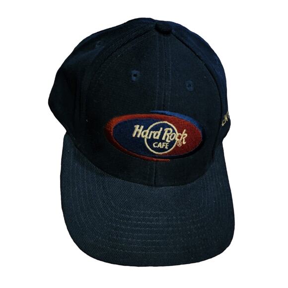 Hard Rock Cafe Denver "Love All Serve All" Blue Metal Buckle Closure Cap Hat - Picture 1 of 6